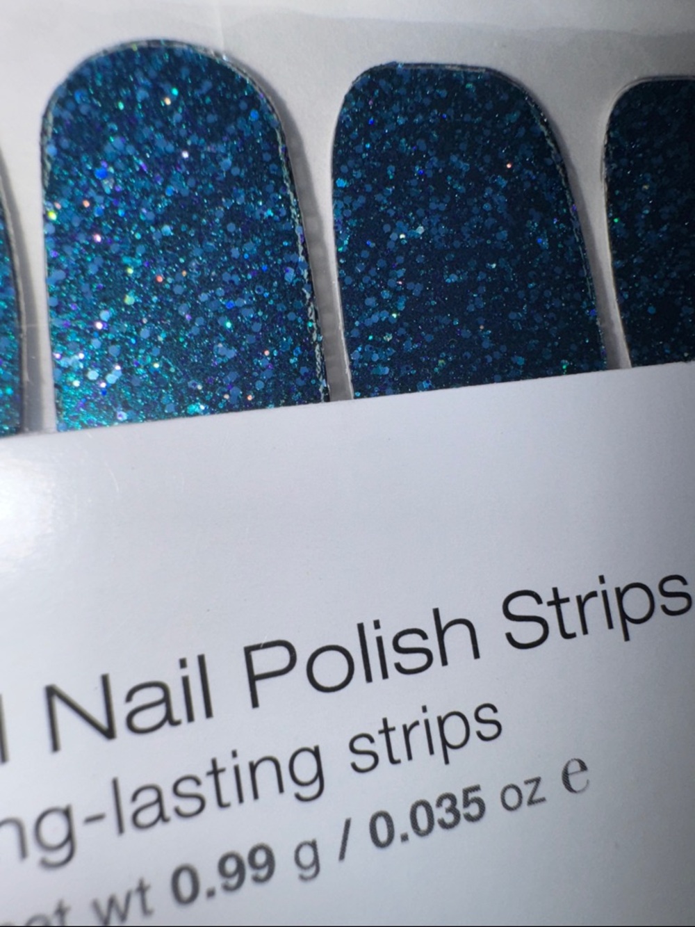 Color Street real nail polish strips Dallas Darling FMG184 blue teal purple NIP - Picture 5 of 8
